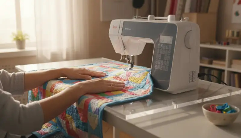 Der Nähmaschinen Anschiebetisch: Mehr Raum zum Nähen