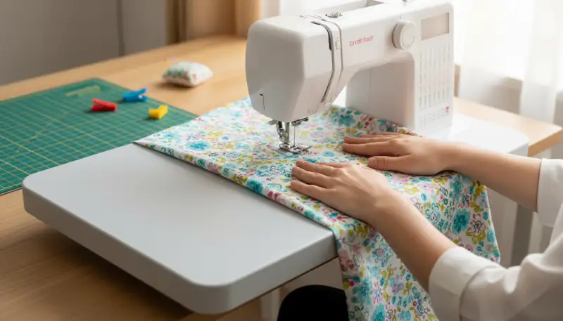 Mehr Platz: Der Nähmaschinen Anschiebetisch