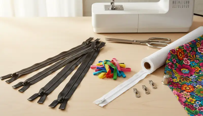 Reißverschluss Arten: Wahl und Einnähen