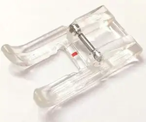 Applikationsfuß Nähfuß für Singer AEG Medion Victoria W6 Janome Nähmaschine # Transparent #