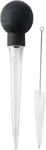 Küchenpipetten Truthahn – Lebensmittelinjektor mit Nadeln für BBQ und Smoker | Küchenspritze mit ...