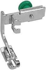 Janome Verstellbarer Reißverschlussfuß, Kunststoff, Modell: Verstellbarer Reißverschlussfuß, Teilenummer: 767-408-011, Nähfuß, für Reißverschlüsse und Paspeln, Modellgruppe: C