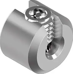 Klemmstopper 1-teilig V4A Edelstahl (AISI 316) für 2 mm Drahtseile – 10 Stück | 