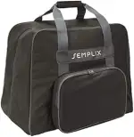 SEMPLIX Overlocktasche - Coverlocktasche 44x38x33 cm, für alle gängigen Overlock und Coverlock Maschinen (Schwarz)