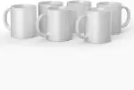 Cricut Ceramic Coffee Mug - Sublimation Blank - White - 12 oz/340 ml (6 Pack Bulk Bundle)