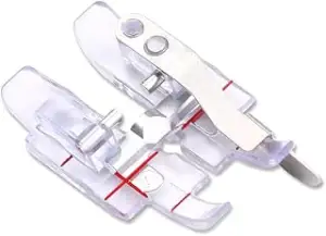 1/4“ Quilt- und Patchworkfuß mit Kantenführung, Klarsicht für IDT™-System