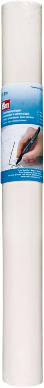 Prym Schnittmusterpapier Rolle – Transparentes Seidenpapier, 1 m x 10 m – Ideal zum Erstellen & Kopieren von Schnittmustern, robust & reißfest, für Nähprojekte & DIY Kleidung
