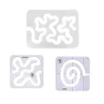 Quilt-Lineale, 3-teiliges Set – Acryl-Quilt- und Nähschablonen-Werkzeug für freies Quilten beim h...