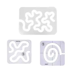 Quilt-Lineale, 3-teiliges Set – Acryl-Quilt- und Nähschablonen-Werkzeug für frei