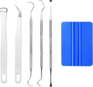 Chedin Plotter Zubehör 6 Stück DIY Bastelwerkzeug Set Vinyl Jäten Werkzeuge Edel