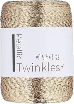 Glitzergarn, Metallic-Garn, 1,0 mm, DIY-Strickgarn, Häkelgarn für Handtaschen, Geldbörsen, Dekora...