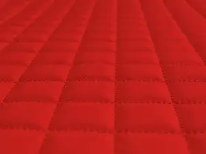 Kunstleder Polsterstoff Gesteppt Kaschiert Meterware Möbelstoff Dekostoff 10 Rot