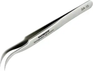 Präzisionspinzette, Adlerschnabelpinzette aus Edelstahl für Handwerk, Elektronik