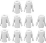 10 Stück Industrienähmaschine Spulenhalter, 4 x 3,5 x 2cm / 1,57 x 1,38 x 0,79in weißer Kunststoff Overlock Nähmaschine Spulenhalter für Garnrollen