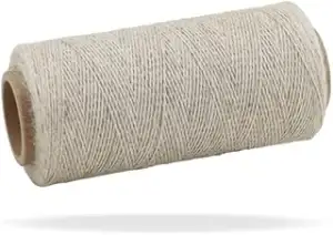 Leinen-Baumwoll-Garn, Naturfarben, 50 Gramm Stärke 1 mm, Länge 200 Meter