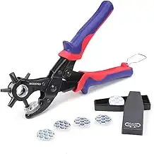 WORKPRO Revolverlochzange Lochzange Gürtel Leder Gürtel Puncher 255 MM Locher Ru