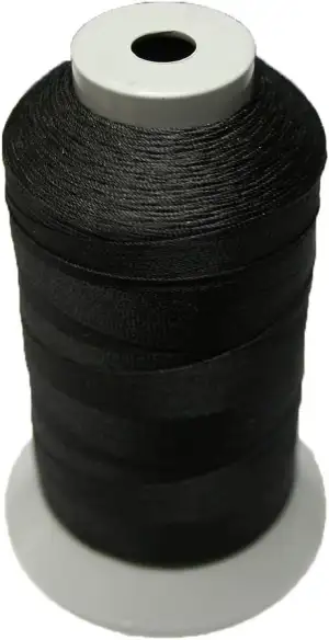 Sattlergarn Zwirn Ledergarn Extra Stark Nähgarn Polyester 1000m schwarz