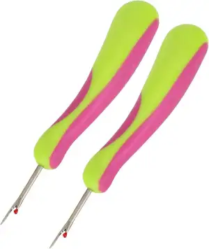 Fdit 2PCS Nahttrenner Handlicher Stich Unpicker Scharfe Nähnahtfadenentferner mi