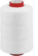 1000m Sacknähgarn Weiß | Hochfestes Industriegarn Tex 200(4) | 100% Polyester für Sackzunähmaschine & Hand-Sacknäher | Reißfest, Knotenfrei & Witterungsbeständig | Made in EU