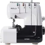 ROLD GT990 Overlockmaschine – 12 Nähprogramme | Leise & leistungsstark | Inklusive Abfallbehälter & Fadenspannungssystem | Für alle Stoffarten