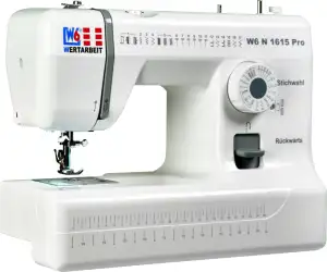 W6 Nähmaschine N 1615 Pro mit 17 Programmen | Freiarm | automatischer Einfädler 