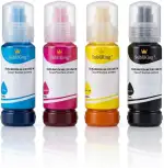 Sublimationstinte mit universal Adapter passend für alle EcoTank Drucker | Ersetzt Epson Nr. 101, 102, 103, 104, 105, 106 etc.