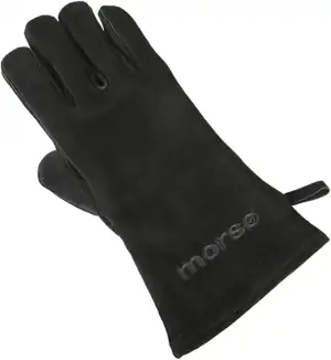 Morsø Grillhandschuh, rechts – hitzebeständiger Ofenhandschuh aus dickem Leder, 