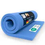 Schaumstoff [110x200x2 cm, PREMIUM] mittelfeste Schaumstoffplatte(RG40) Zuschnitt für Polster, Sitzpolster, Couch, Matratze, Topper und Campingauflage, PU Schaumstoff, Matratzenauflage, hitzebeständig