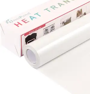 NANAPLUMS Plotterfolie Textil, 30.5cm×4m Flexfolie Plotter Textil, Bügelfolie fü