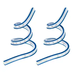QUARKZMAN 12 Zoll 30cm Flexible Kurvenlineal zum Zeichnen Nähen Ingenieurwesen, 