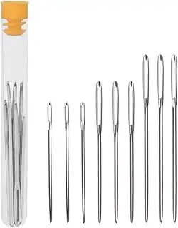 UCEC 9er Sticknadeln Set, Stopfnadeln mit großem Öhr(7 cm, 6 cm, 5.2 cm) für jede Webarbeit wie S...