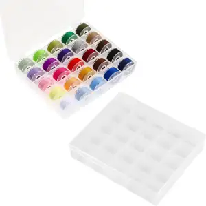 25 Fächer Aufbewahrungsbehälter aus Kunststoff, Kunststoff Spulenbox Leer,Box fü