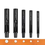 WUTA Beschichtung Titan Locheisen Set, Rund Hohlstanz-Schneidewerkzeug, Locheisensatz für Leder, Uhrenarmband, Dichtungsgürtel(5 Stück)