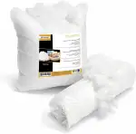 Füllwatte 1kg, Für Kissen Kuscheltiere und Amigurumi, Flauschige Füllmaterial für Kuscheltiere, Antiallergische, Öko-Tex 100 Zertifiziert, Weiß (1000)