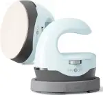 HTVRONT Transferpresse Mini Heizpresse & Hitzepresse mit 3 Heizstufen, kompakte tragbare Heißpresse H1 für T-Shirts, Mützen, Schuhe, HTV & Sublimation-Blasenblau