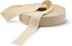 DOJA Barcelona | Schrägband Meterware Beige| Bias Tape Rollenpackung 100m | Breite 30mm | Polyester Tape | Weißes Einfassband | für Nähen, Kurzwaren & Nähband, Borten und Bänder zum Nähen