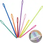 Plastik Nadeln für Kinder, Dujelixa Kunststoff Nähnadeln, Große Nadel aus Kunststoff, Jersey Nade...