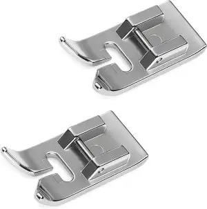 Nähmaschinen Nähfuß, 2 Stück Universal Nähfüße aus Hochwertigem Metall Silber, P