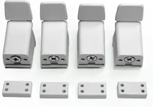 Zubehör Plissee ohne Bohren, mit Klemmträger Plisseerollo Halterungen Set / 4 St