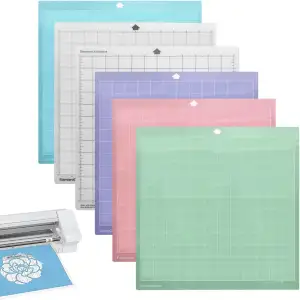 6 Stück Schneidematte, Plotter 4/5/3/2/1 Verschiedene Selbstklebende 12x12 Ersat