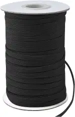 5mm Gummiband-50 Meter Gummibänder Nähen Geflochtenes Elastikband Elastische Kordel Stretchband für Nähen und Haushalt DIY Handwerk Stoffe Zum Nahen Elastisches Band Schwarz