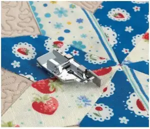 BROTHER Patchworkfuß 1/4" mit Kantenführung - Metall - Nähfuß für Patchwork/Quilten 1/4" oder 1/8...