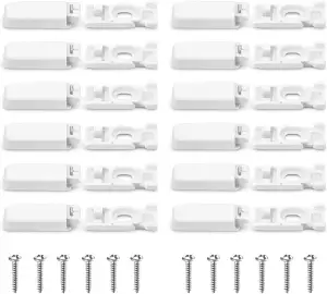12 Stück Plissee Halterung Ersatzteile, Spannschuhe für Verspannte Plissees mit 