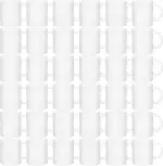 MR.R 36 Stück Sublimationsrohlinge Geschirrspüler Weiß Keramik Kaffeetassen 11oz Blank Keramik Kl...