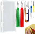 4 Stück Nahttrenner Set, Nähen Nahttrenner Kit für Näharbeiten Inklusive Präzisions Trimmschere zum Auftrennen mit Trimmschere.
