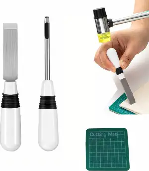 3 Stück Nähen Knopfloch Cutter Set, Knopflochschneider mit Ergonomischem Griff -