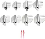 8 Stück Rollsaumfuss für Nähmaschine, 3/4/5/6/7/8/9/10 mm Nähfuß für Rollsäumer, Silber Nähfußzub...