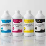 4X 250ml Sublimationstinte (CMYK-Set) für Epson, Ricoh & Sawgrass