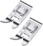 2 Stück Universal Allzweck Nähmaschinen Nähfuß Gerader Stichfuß Zick Zack Fuß Multifunktionales Zubehör Passend für Alle Singer Brother Janome Und Babylock Nähmaschinen Mit Niedrigem Schaft