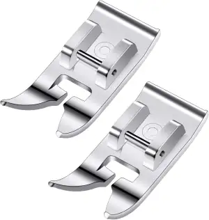 2 Stück Universal Allzweck Nähmaschinen Nähfuß Gerader Stichfuß Zick Zack Fuß Mu